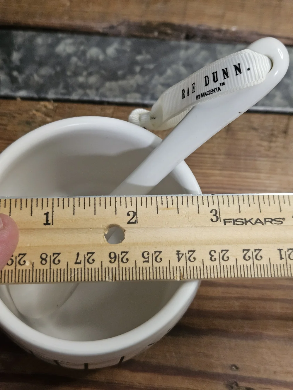 Rae Dunn White Jelly Ceramic Jar with Spoon